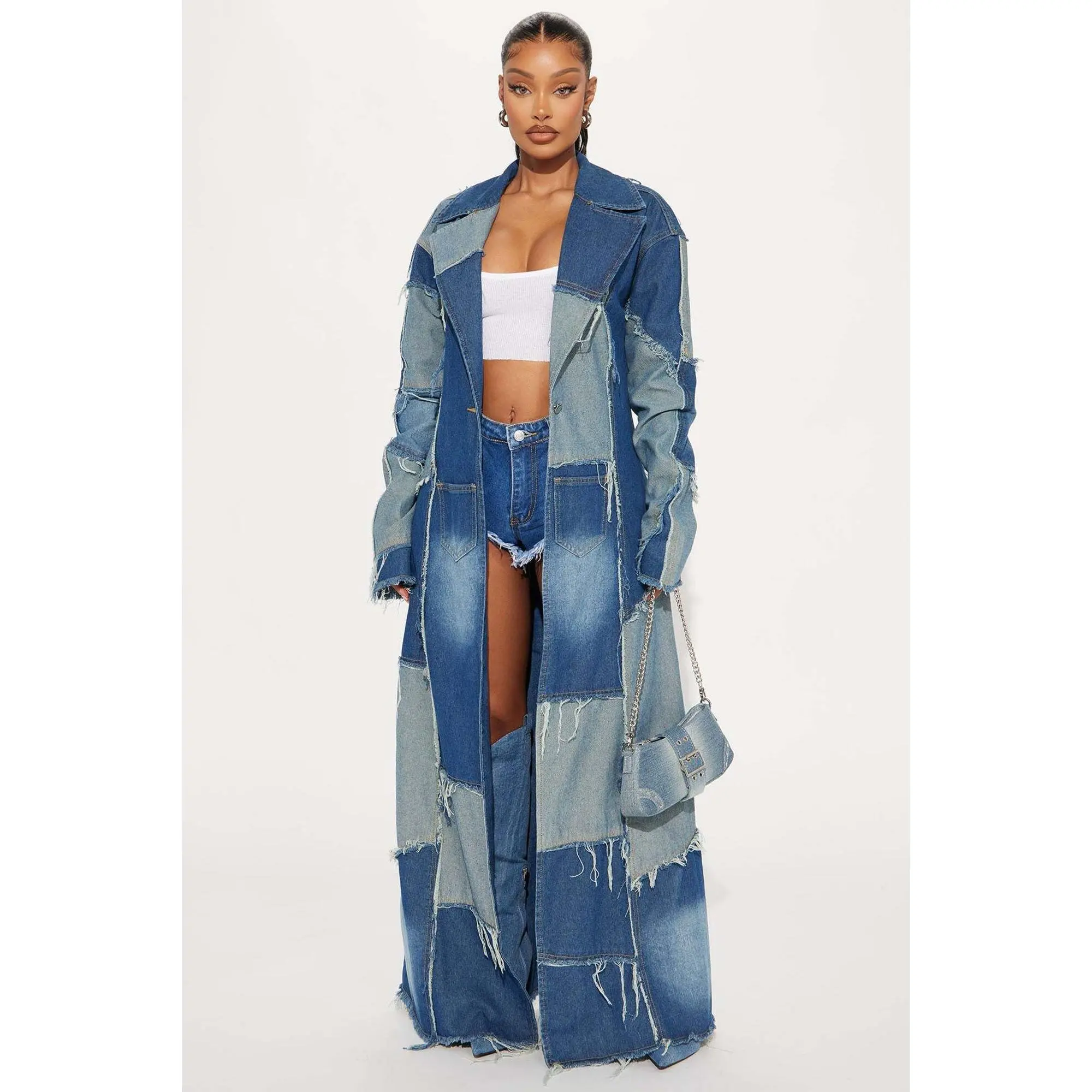 Don't Talk Loud Denim Trench Coat - Vintage Wash Don't Talk Loud Denim Trench Coat - Vintage Wash