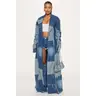 Don't Talk Loud Denim Trench Coat - Vintage Wash