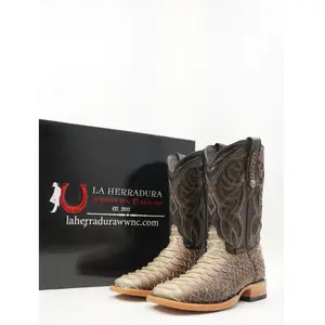 LA HERRADURA CLON CAFE SOMBREADO SQUARE TOE BOOT