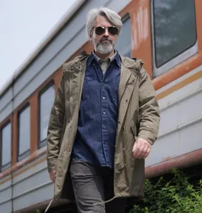 Men's M51 Field Jacket, Long Sleeve Windproof & Breathable, Tactical Design, Stylish Vintage Look, Casual, Spring/Fall/Winter Coats , XS-3XL