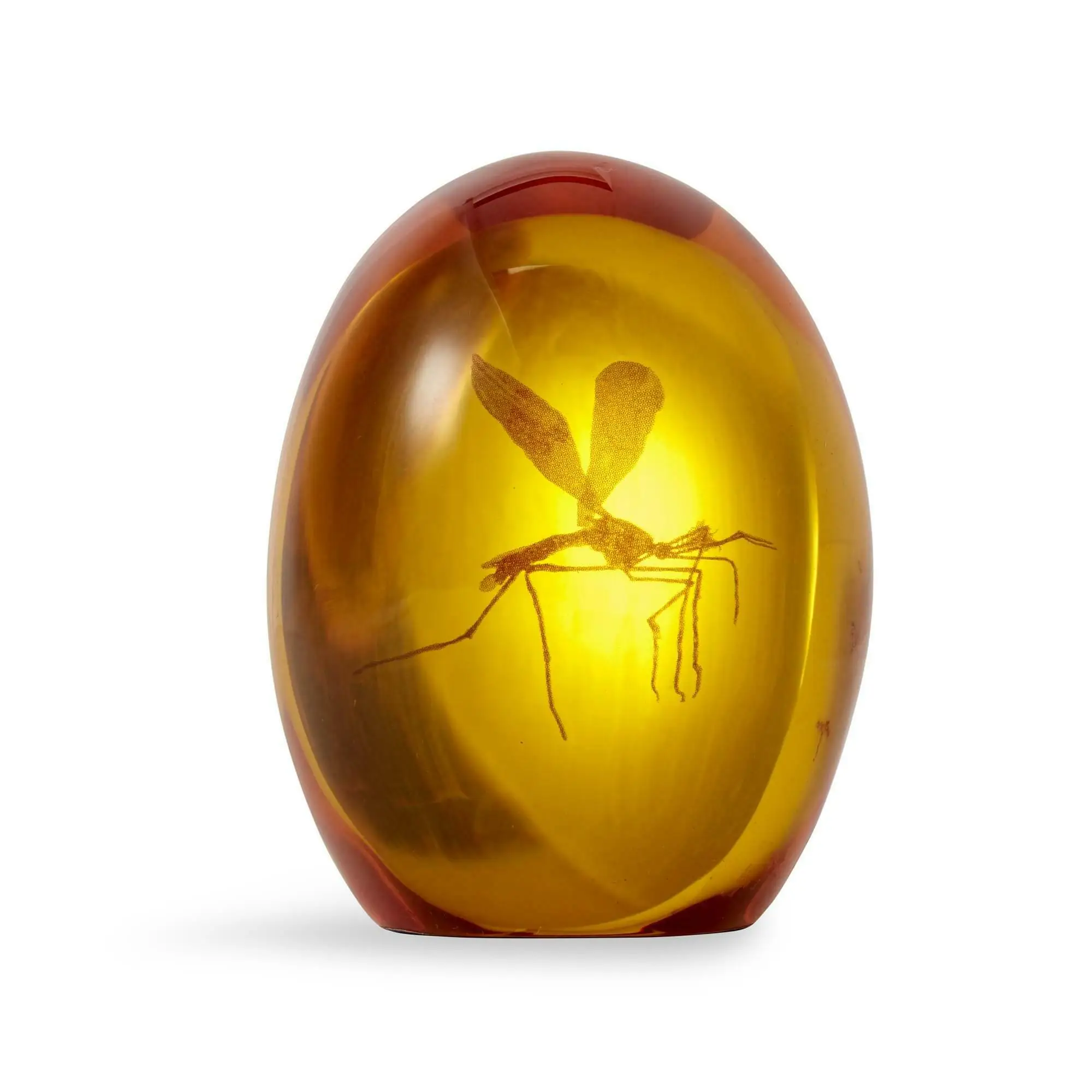 Jurassic Park Mosquito In Amber Resin Paper Weight | Measures 3 Inches Tall