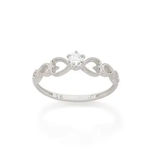 RHODIUM FOREVER LOVE ENGAGEMENT RING