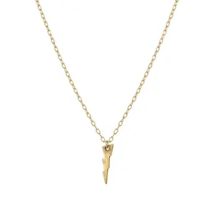 The Hammered Lightening Bolt Necklace