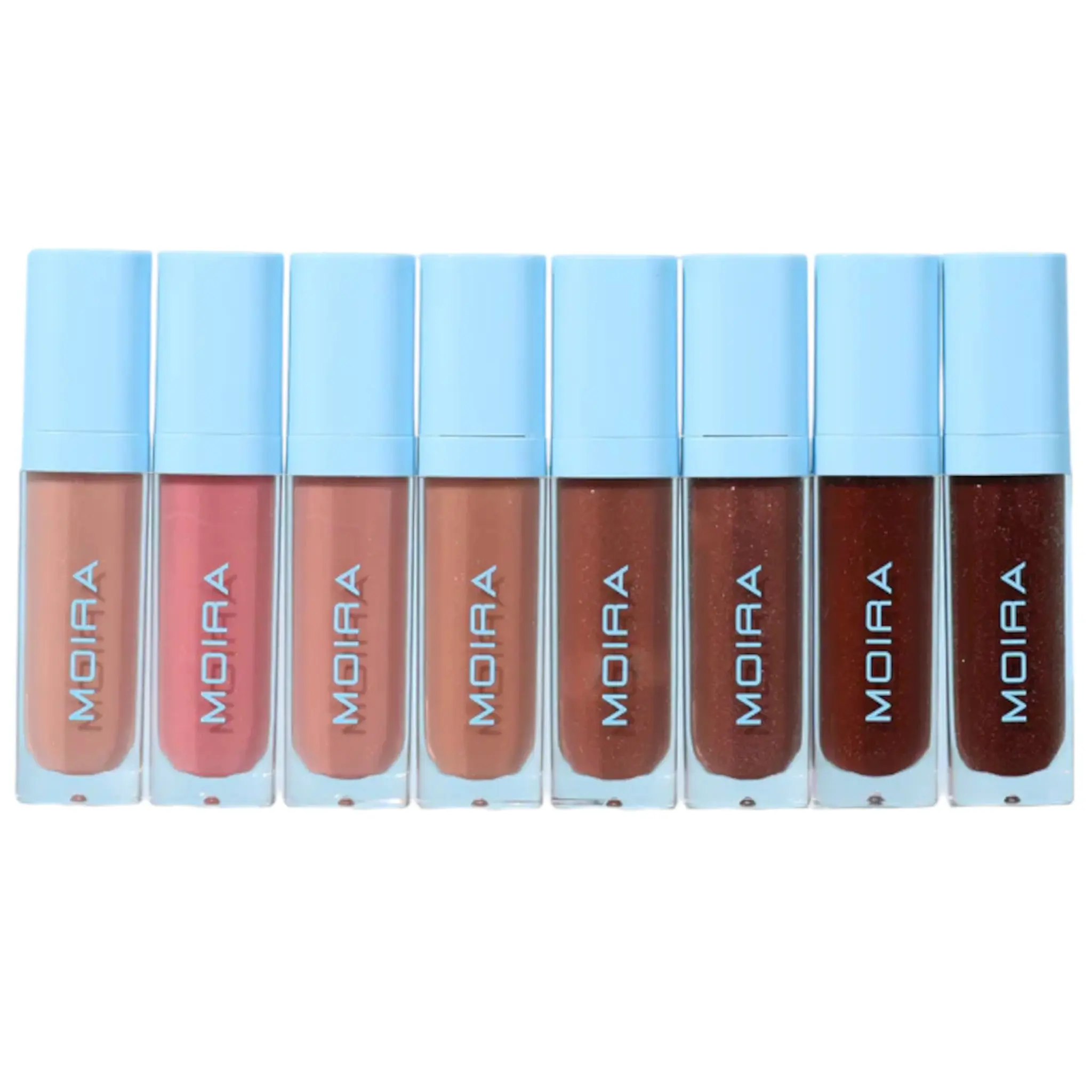 Brillo de Labios Lip Chic Shimmer Gloss Surtido Moira Beauty - Venta al por Mayor 8 Unidades (CSG001-008)