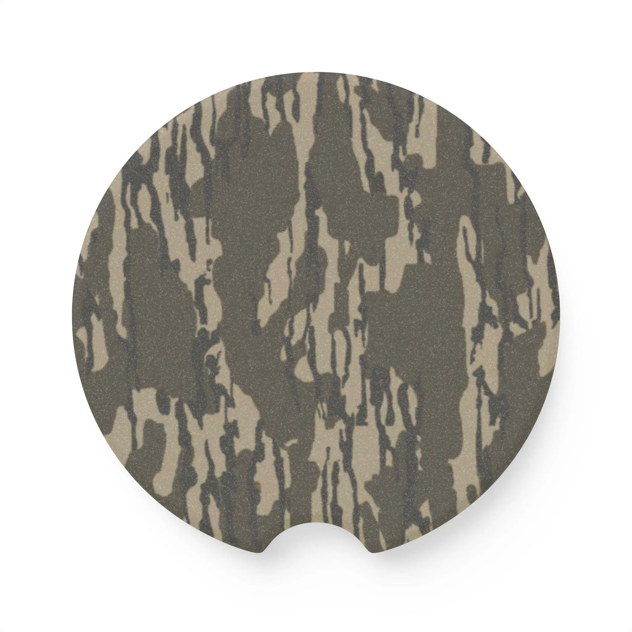 Tree Camo Soapstone Car Coaster: Camo Hunting Gift, Vehicle Accessory