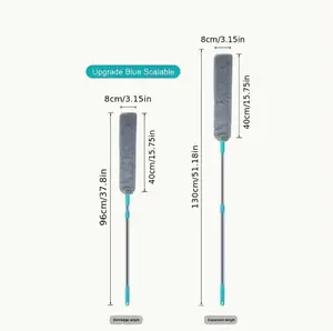 Multi Cleaning Brush Multi Dust Removal And Cleaning Brush Set | Telescopic Dust Removal Brush, Dry Wet Dual-use Cleaning Brush, Multi Purpose Cleaning Tool, Suitable for Crevice, Bedrooms, Kitchens, Living Rooms, And Bathrooms with Extension Rod