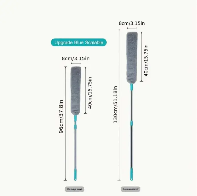 Multi Cleaning Brush Multi Dust Removal And Cleaning Brush Set | Telescopic Dust Removal Brush, Dry Wet Dual-use Cleaning Brush, Multi Purpose Cleaning Tool, Suitable for Crevice, Bedrooms, Kitchens, Living Rooms, And Bathrooms with Extension Rod