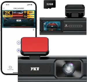 K  Dash Cam Front,Dash Camera for Cars,GB Card Included, Mini Dashcam with Super App Control,WiFi,H Parking Monitor, Loop Recording, Night Vision,° WDR,Support GB Max