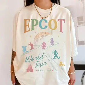 WDW Vintage Epcot World Tour Shirt, WDW Drink Around The World Tee, WDW Epcot 1982 Shirt, Epcot Drinking Shirt