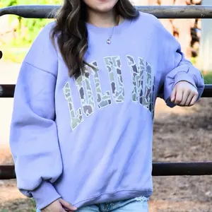 Lulu Mac Sweatshirt Lilac & Camo Logo