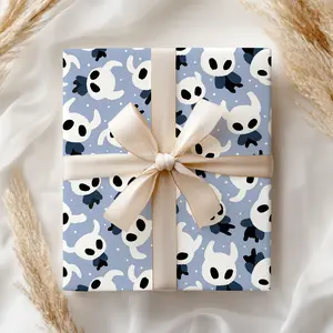 Hollow Knight Holiday Wrapping Sheets, Cute Gaming Christmas Wrap