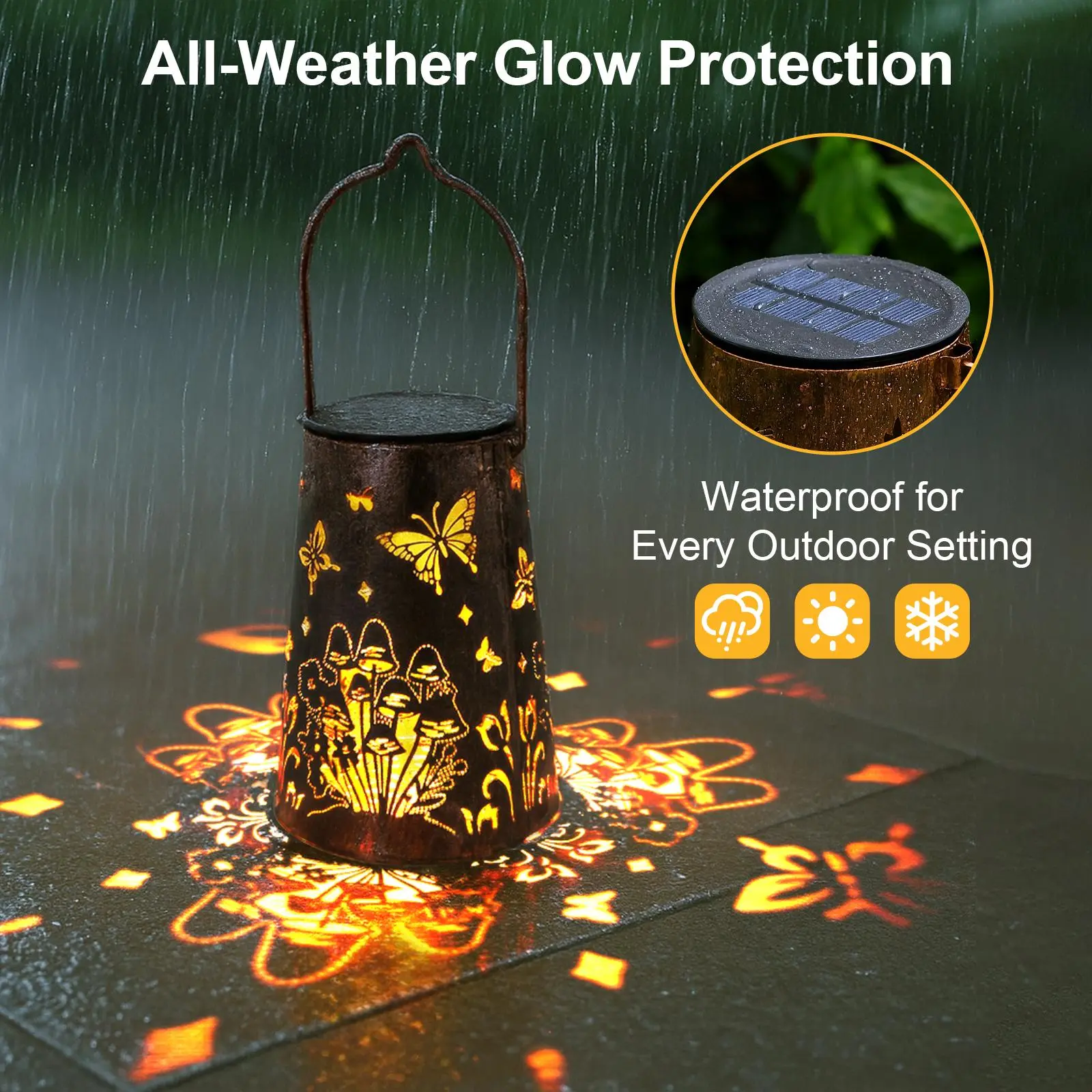 LeiDrail 2-Piece Solar Hanging Lantern Set – Waterproof Metal Garden Lights #Summervibes #fathersdaygift