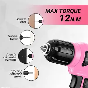 Set, Home Tool Set with Cordless Drill, Hand Tool Kit for Women, 126 pcs