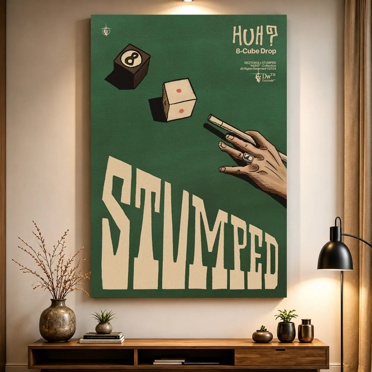 Vintage 8 Ball Poster | Streetwear Hypebeast Wall Art | Retro Billiards Print | Trendy Y2K Room Decor | Cool Dice Art | Mens Dorm Poster, Pool Room Decor, Gaming Room Wall Art, Retro Aesthetic Poster, Man Cave Decoration