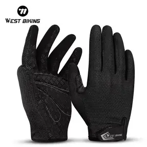 WEST BIKING Racing Gloves , Full Finger Shockproof , Waterproof Breathable
