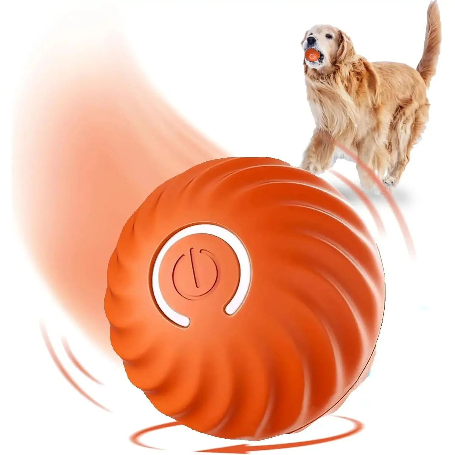Interactive Dog  Dog Balls, 2.7inMoving Dog Ball, Durable Motion Activated Automatic Rolling Ball , USB Rechargeable outdoor pet toy-GTTQ