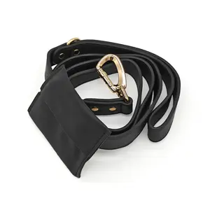 Soft Leather Dog Chest Strap Leash Set Comfortable Pet Walking Rope for Small Medium Dogs Outdoor Activities