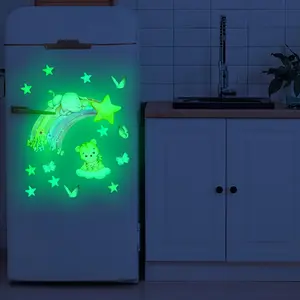 A new fluorescent craft rainbow wall sticker for bedroom, living room, and bathroom background walls - decorative wall sticker, wall sticker for home decoration and beautification, YCG20123