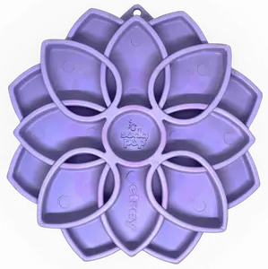 Mandala Softie eTray Shallow Slow Feeder Dog Bowl with Suction Cups |  USA Made