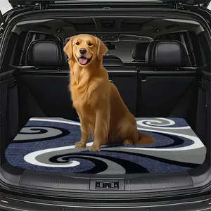 Grey whirling crystal velvet material, durable and easy to clean, keep the vehicle clean and tidy.Upholstery protection for SUVs, trucks and cars-hard-wearing, non-slip, car boot mat