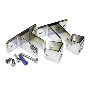 212 MAIN 2-Ear Panel Pack - Chrome-Plated Alcove-Type Bathroom Fixture Accessory for Toilet Partitions