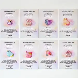 Bianyo Single Emotional Support Card (Random Design) – Christian Bible Verse Encouragement Card, Cute Inspirational Gift for Women & Friends, Journal Card, Easter Basket Filler