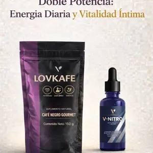 LovKafe + V-Nitro | Functional Coffee & Nitro Drops for Energy Vitality & Intimate Performance Natural Balance Hormonal Support