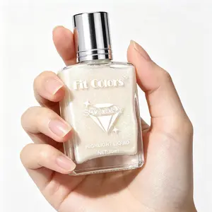 Diamond Fine Flash Liquid Highlighter, Starry Pearl Facial Makeup, High Pigment Long-Lasting, Perfect for Parties and Daily Use