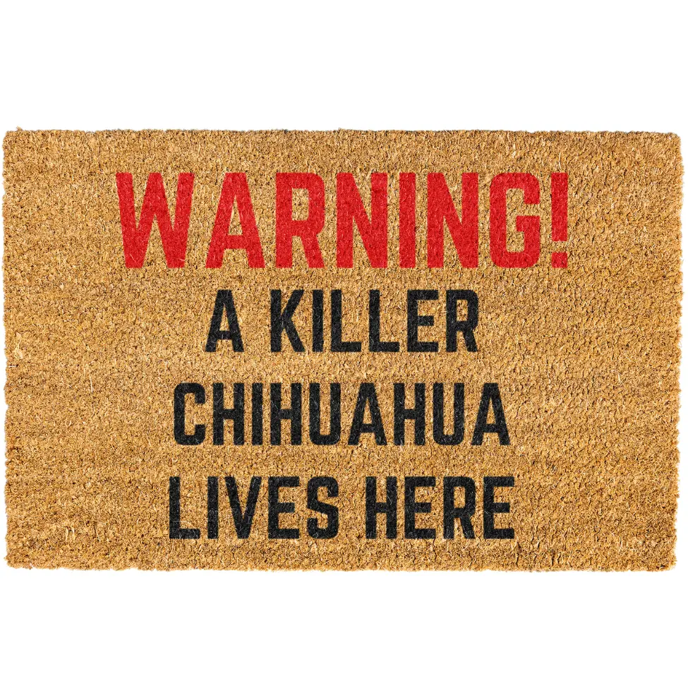Warning doormat, Funny Dog Doormat, Dog Breed Door mat