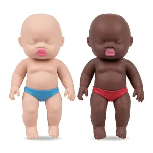 Squishy Baby Stress Relief Toy - Soft TPR Squeeze Doll for Anxiety & Stress Reduction, Portable Fidget Toy for Office, Home & Travel, Cute Desk Decor for Adults & Kids