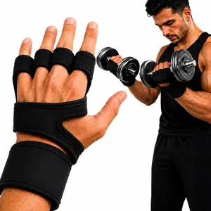 Premium Unisex Weightlifting Training Gloves with Adjustable Straps Non Slip Grip Breathable Comfort Wrist Support for Gym Fitness Bodybuilding Cross Training Workout Accessories