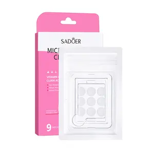 9 Counts Vitamin B3 Microneedle Spot Patch Lightweight Comfortable Portable Outdoor Travel Blemish Cover Skin Stickers