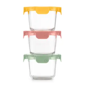 Color Lock® Glass 2 Cup Round 6pc Set