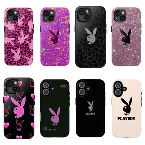 Retro Pink Leopard Print Playboy Phone Case—compatible with the iPhone 11–17 Pro Max/Plus series and Samsung Galaxy S23–S25 series. This makes an excellent gift for a close friend.