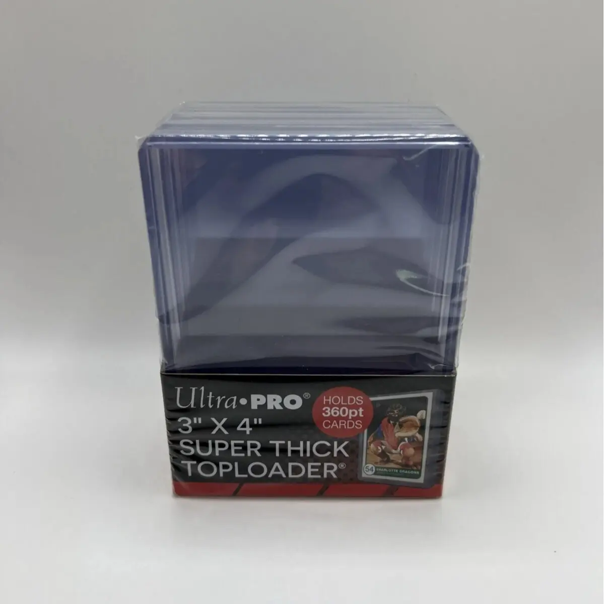 Ultra Pro 3X4 Super Thick Toploaders 1 Pack of 5 for up to 360pt Cards