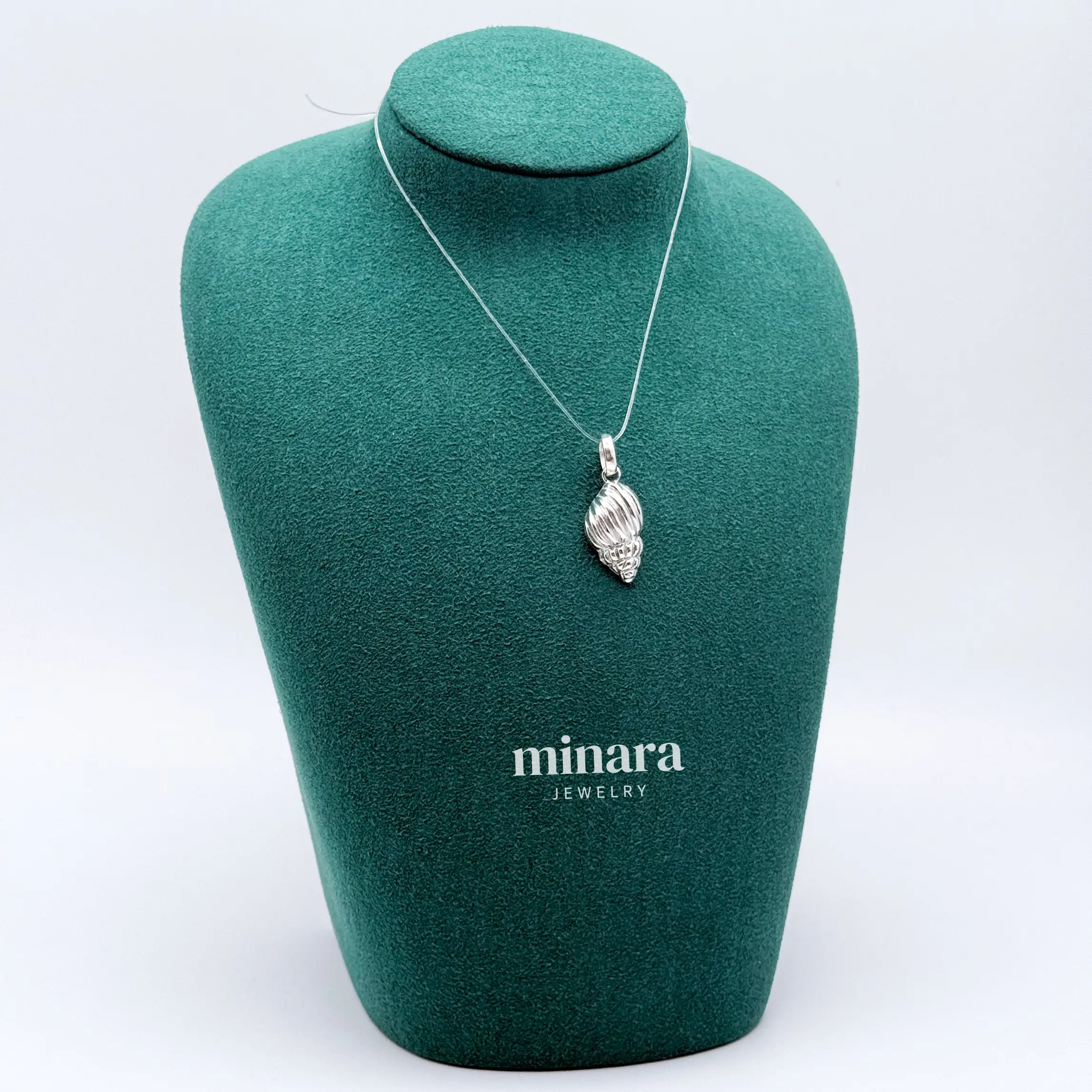 950 Silver Seashell Pendant Unique Special Design for Everyday Wear or Special Gift