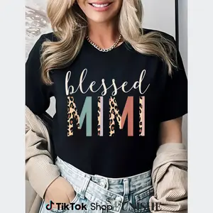 Mimi Leopard Print Tee – 100% Cotton Soft Comfort