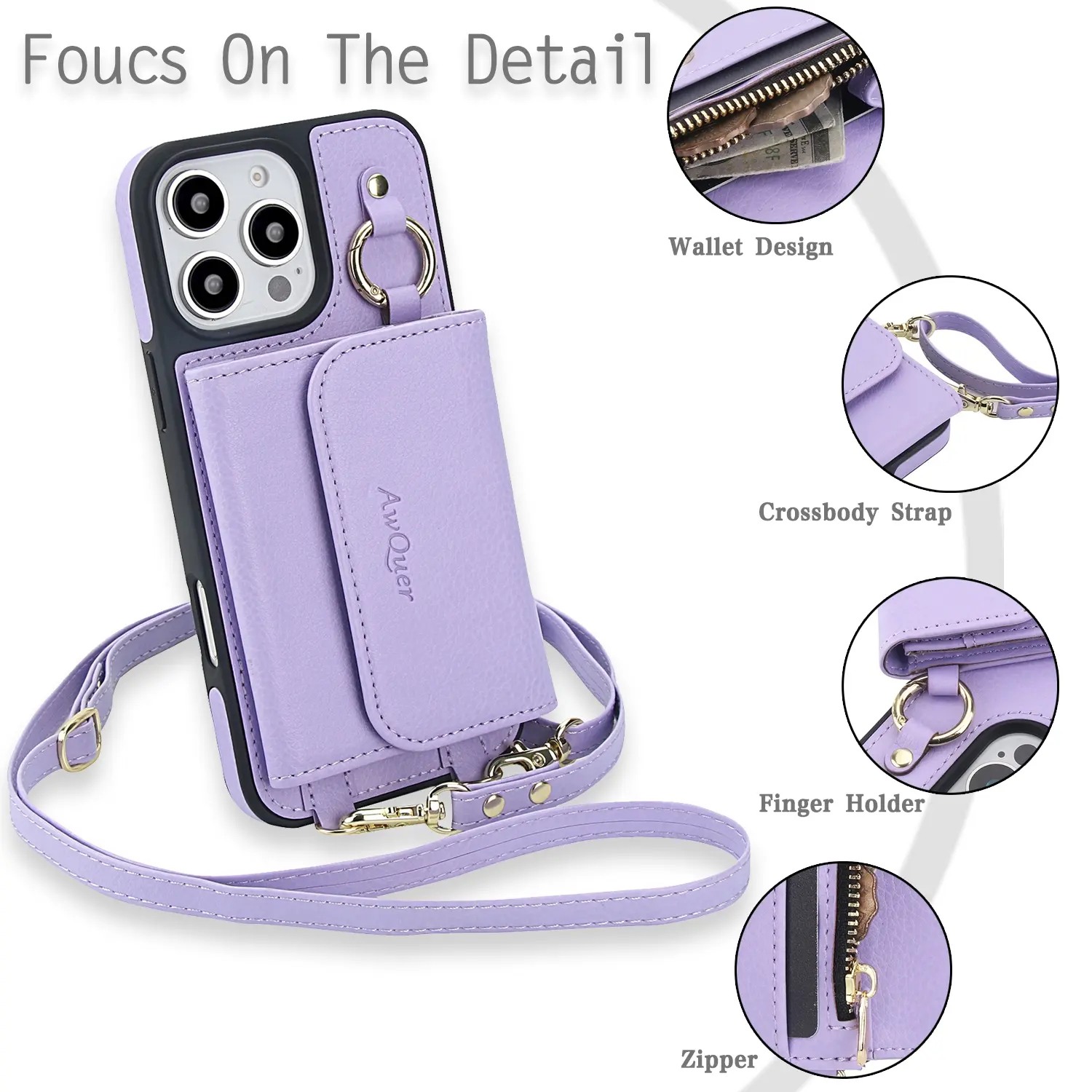 Cavor Compatible with Apple Magsafe Wallet with Adjustable Stand,Magnetic Wallet for iPhone 17/16 Pro Max/15/14 Plus/13/12 Magsafe Phone Card Holder Zipper Pocket-Pink