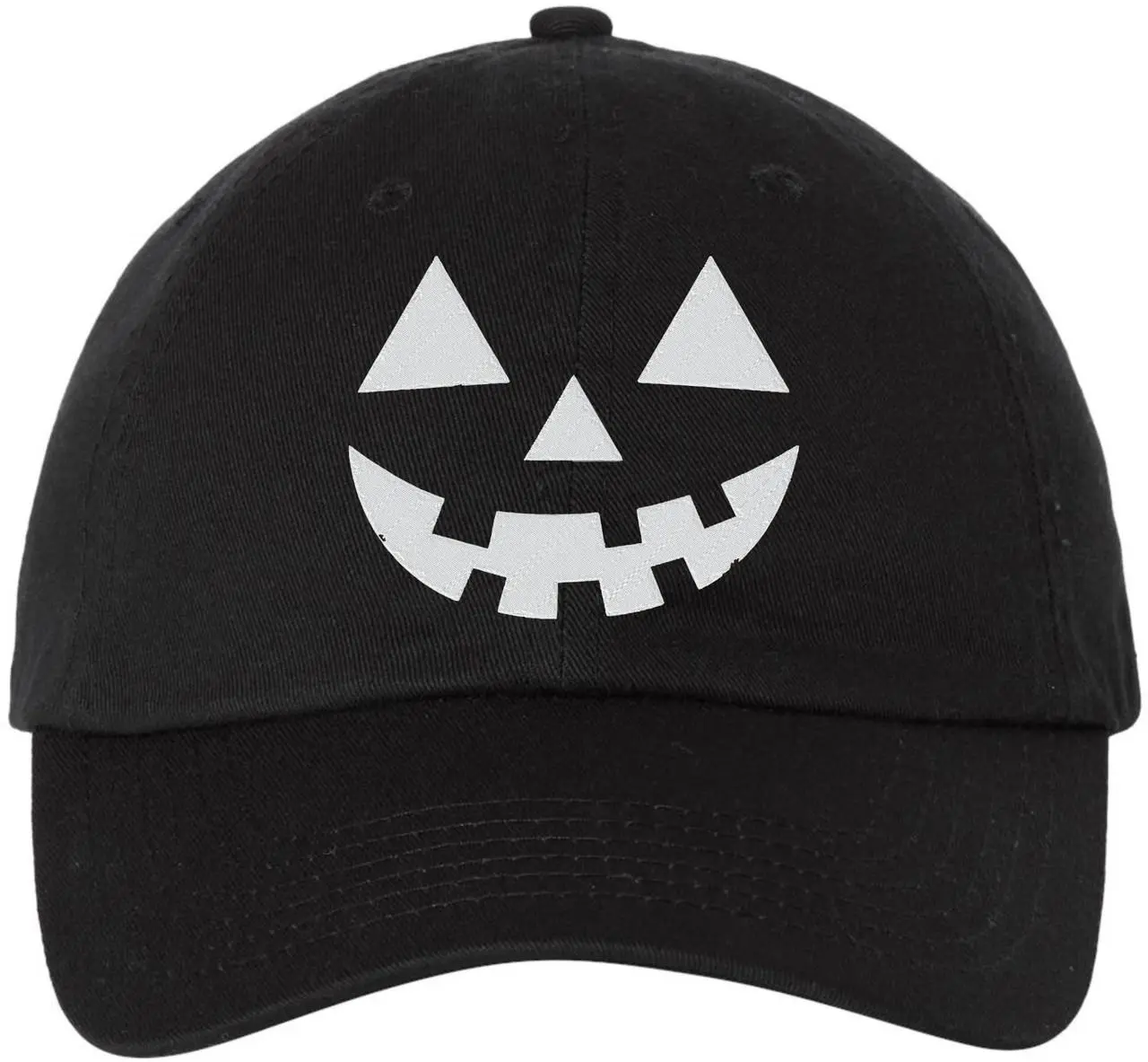 Halloween Hat Pumpkin Hat Jack O Lantern Embroidered Baseball Cap Adjustable Cotton Dad Hat