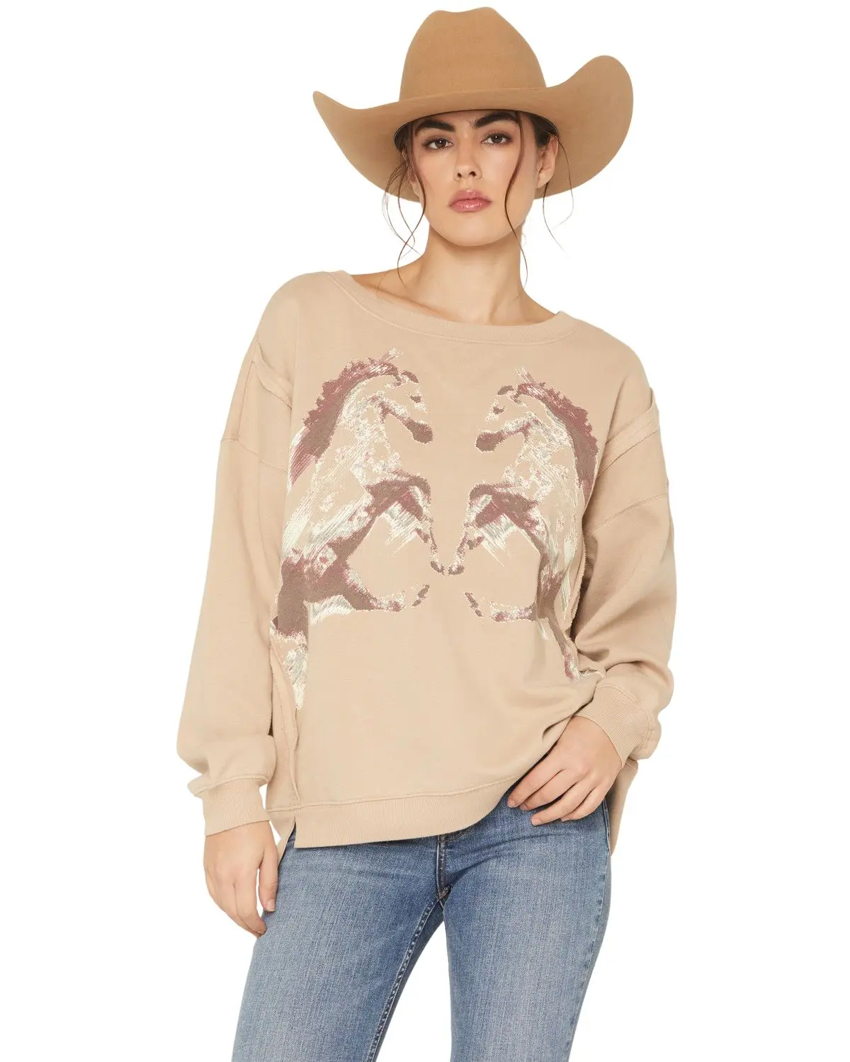 Shyanne Women's Women'S Horse Graphic Sweatshirt - Srsp26k4-Khk
