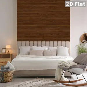 ES Brown Wood Grain Self-Adhesive Sticker | PVC Textured, Waterproof & Oilproof (1 Sheet) Self Adhesive Wallpaper