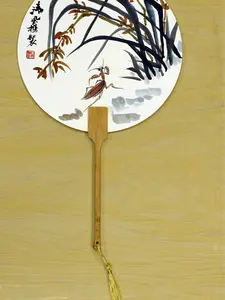 Hand-Painted Chinese Ink Fan | “Hong Fu” Great Blessing | Double-Sided Art Gift for Home