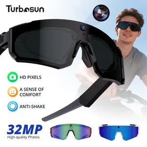Turbosun V06  Smart Glasses – Capture, Connect, and Conquer the Outdoors with 1080P Hands-Free Recording, Bluetooth Audio, Voice AI, UV Protection, and Magnetic Mobile Compatibility