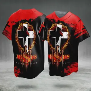 Jesus Christ Saved My Life Jesus Christian Baseball Jersey Full