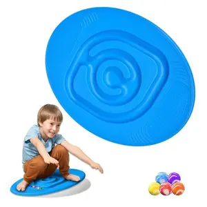 Balance Board, Non-slip Design Balance Training Equipment with 5 Balls, Indoor Fitness Equipment for Home Gym Workout, Pilates Exercise Board