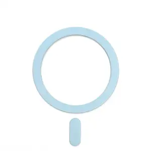 Universal Ultra-Thin Magnetic Ring Sticker for All Cell Phones, Metal Magnet Plate Compatible with MagSafe Wireless Charger and Car Mount