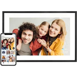 Digital Picture Frame, 10.1 Inch Digital Photo Frame with 1280 * 800  IPS  Screen,  Digital Frame Built-in 32GB Memory, Auto-Rotate Easy Setup via AiMOR APP(Black)