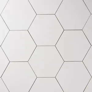 Chanelle Star White 8x9 Hexagon Matte Porcelain Tile Sample
