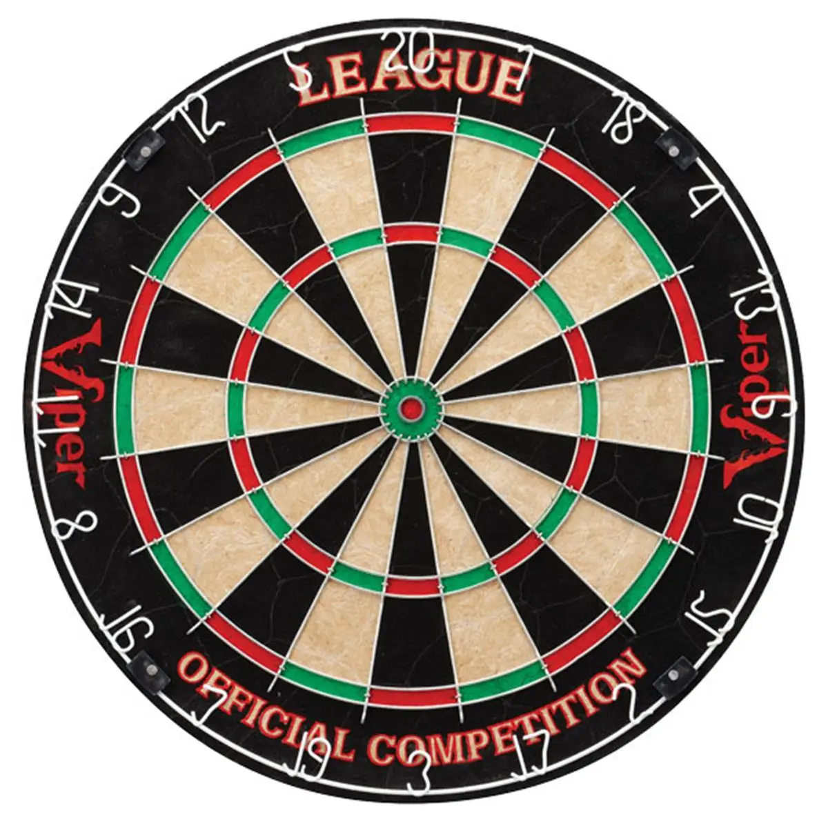 GLD Bristle Dartboard - Official Sport Equipment with Movable Rings for Darts Play, Darts Board, Official Play