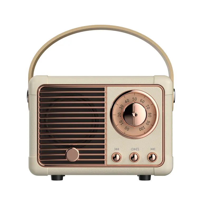 Vintage wireless Bluetooth speaker, portable subwoofers for home, office, outdoor, and travel. Ideal for gifts, Travel accessories.